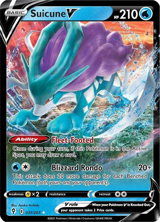 Pokemon Suicune V 31/203 Evolving Skies