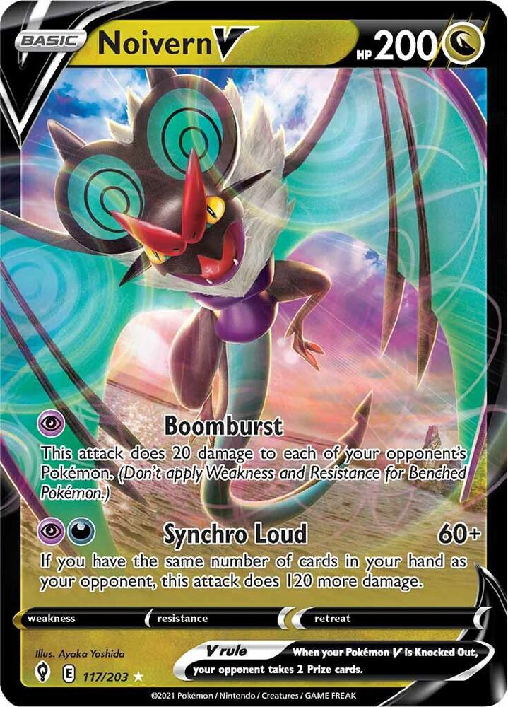 Pokemon Noivern V 117/203 Evolving Skies