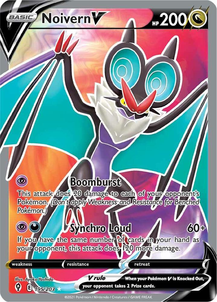 Pokemon Noivern V 195/203 Evolving Skies