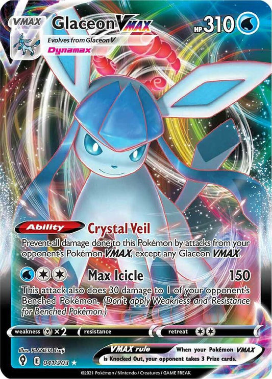 Pokemon Glaceon VMAX 41/203 Evolving Skies