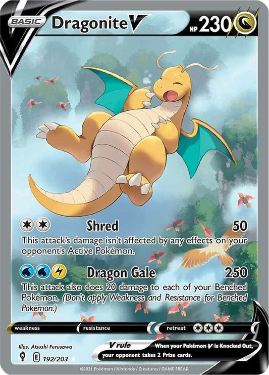 Pokemon Dragonite V 192/203 Evolving Skies