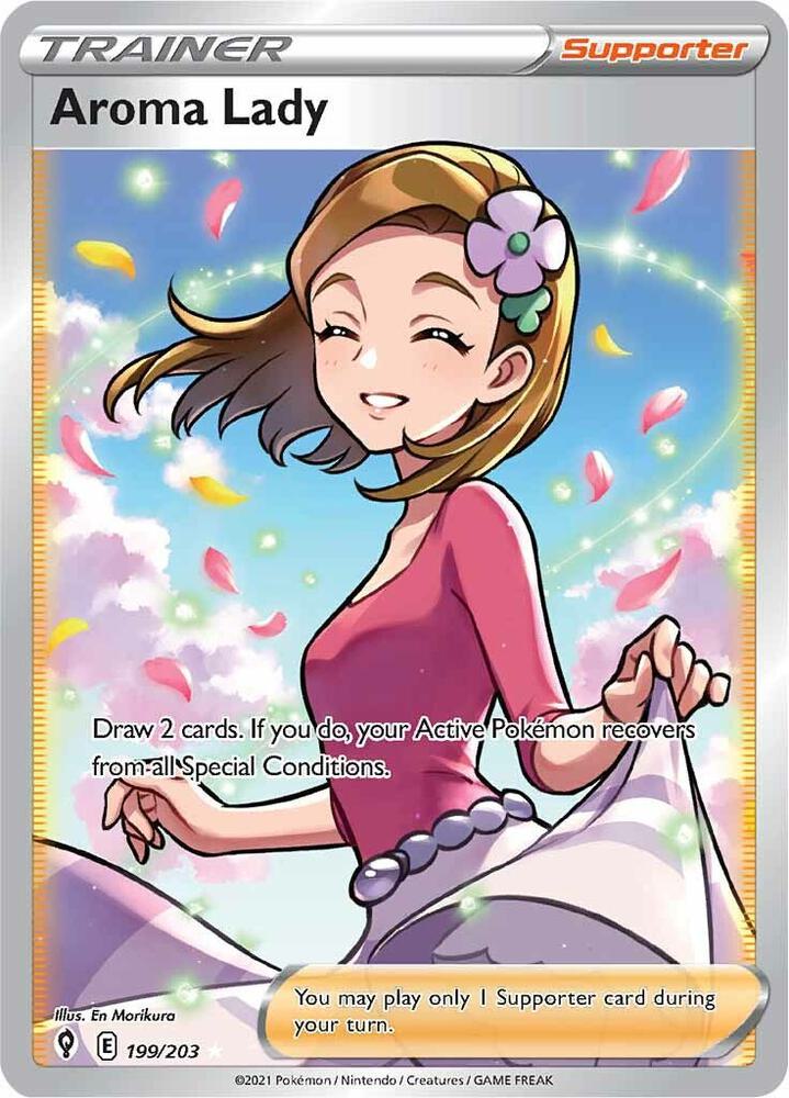 Pokemon Aroma Lady 199/203 Evolving Skies