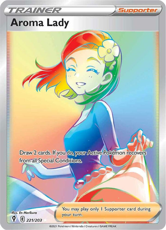 Pokemon Aroma Lady 221/203 Evolving Skies