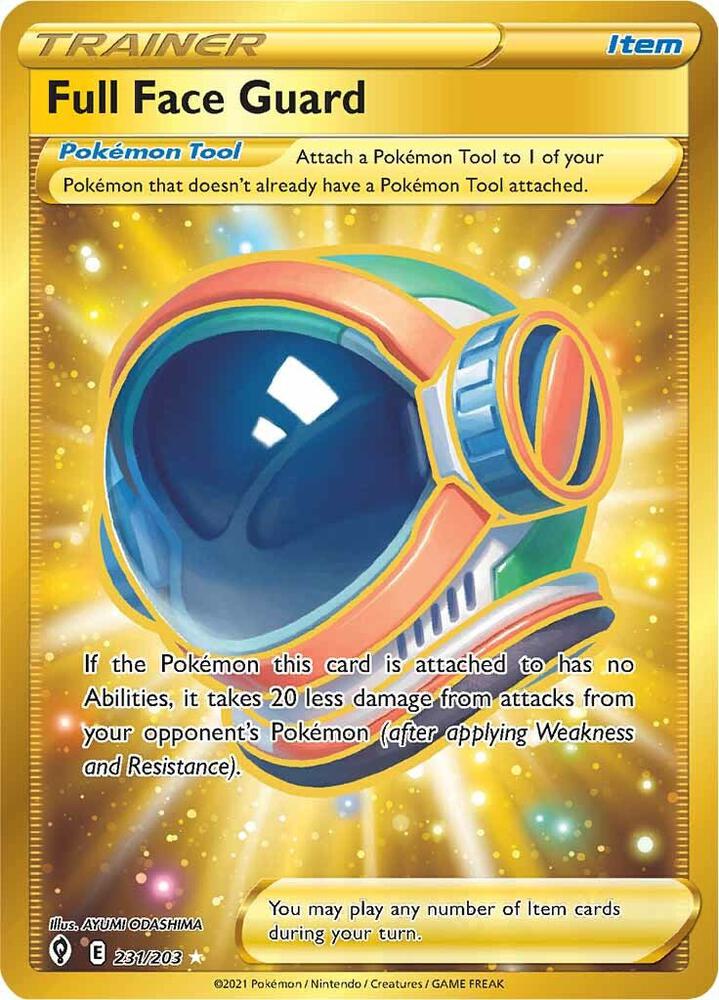 Pokemon Full Face Guard 231/203 Evolving Skies