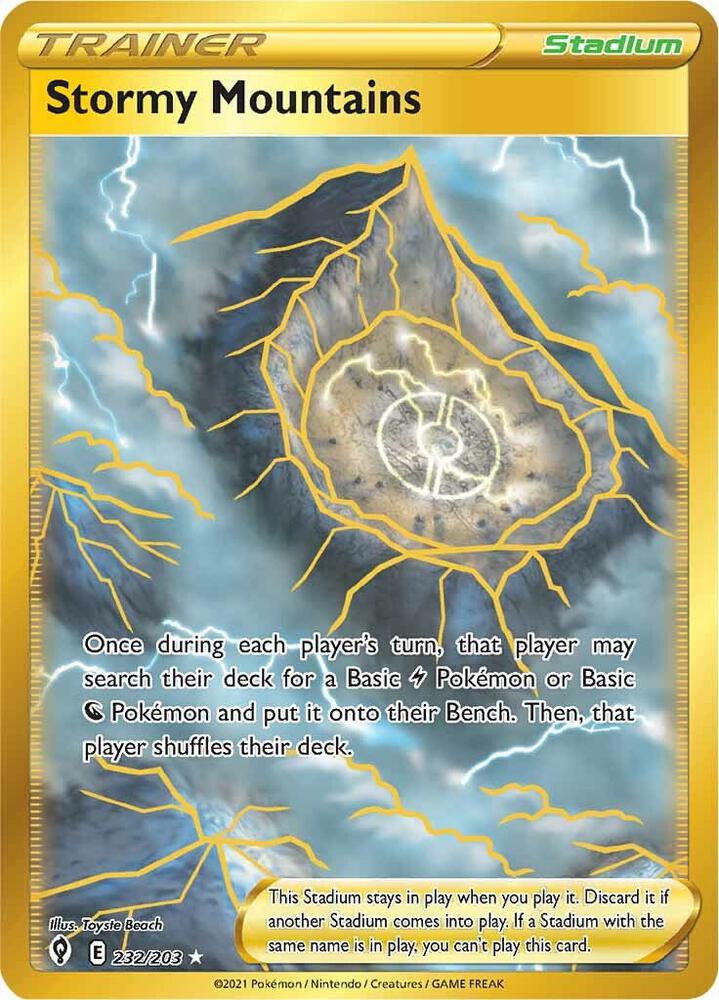 Pokemon Stormy Mountains 232/203 Evolving Skies