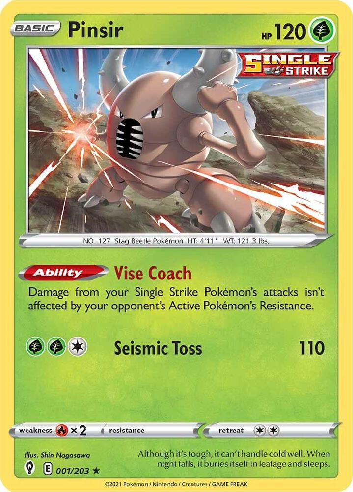 Pokemon Pinsir 1/203 Evolving Skies