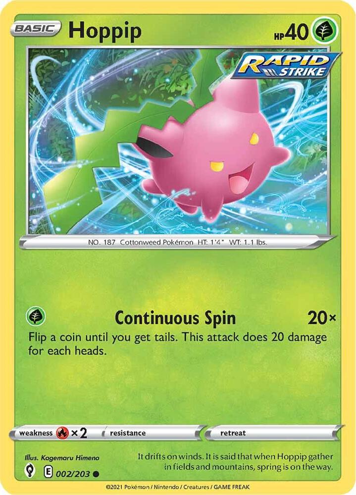 Pokemon Hoppip 2/203 Evolving Skies