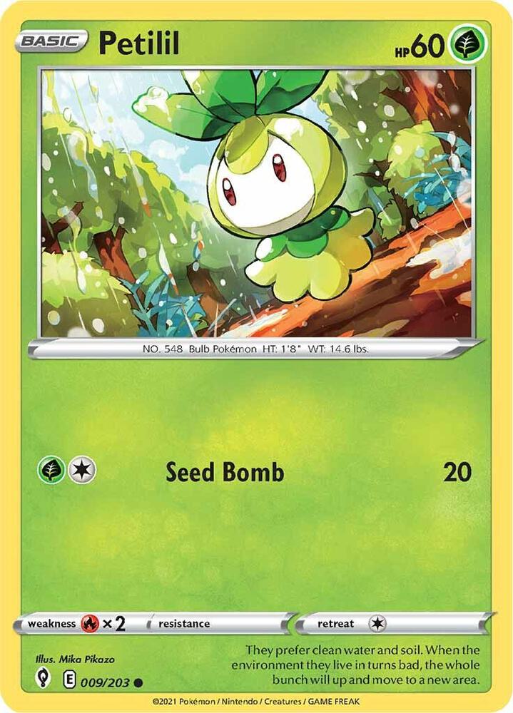 Pokemon Petilil 9/203 Evolving Skies