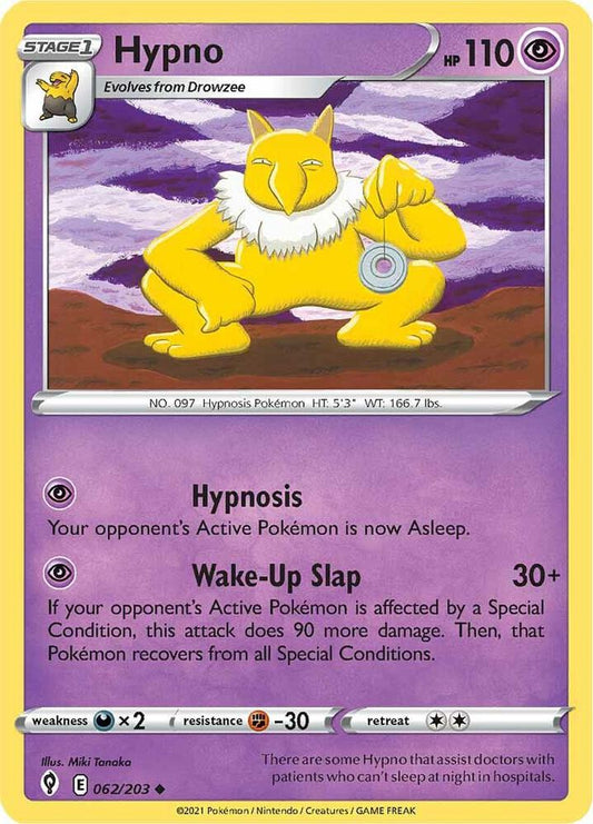 Pokemon Hypno 62/203 Evolving Skies