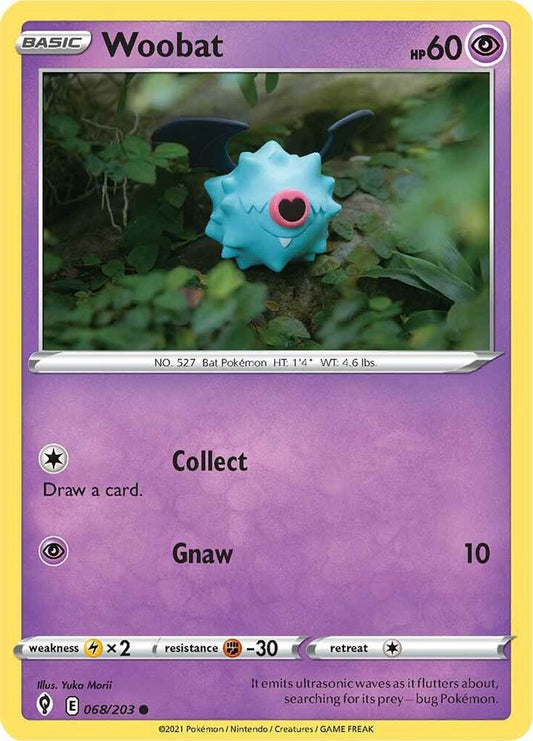 Pokemon Woobat 68/203 Evolving Skies
