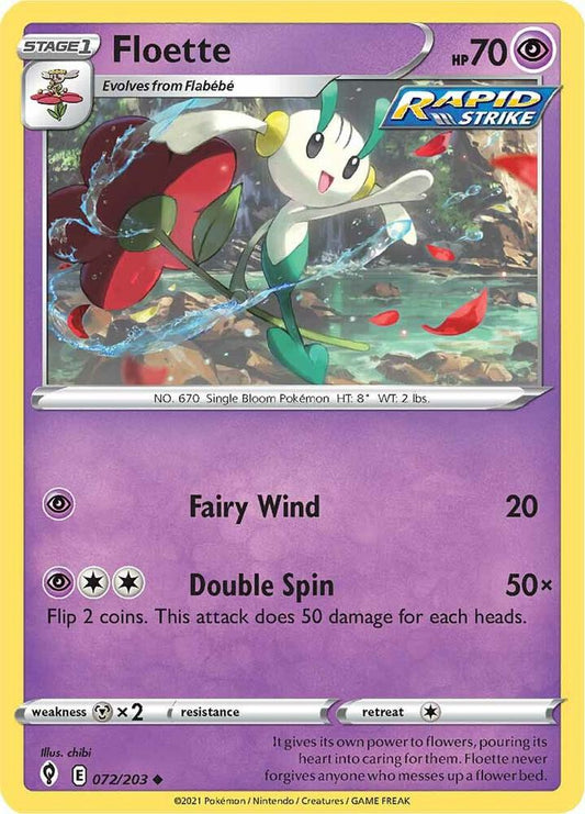 Pokemon Floette 72/203 Evolving Skies