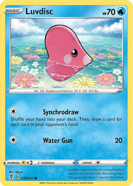 Pokemon Luvdisc 39/203 Evolving Skies
