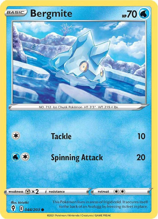 Pokemon Bergmite 44/203 Evolving Skies