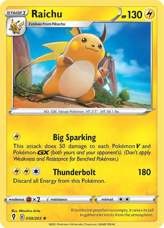 Pokemon Raichu 50/203 Evolving Skies