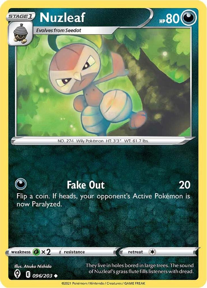 Pokemon Nuzleaf 96/203 Evolving Skies