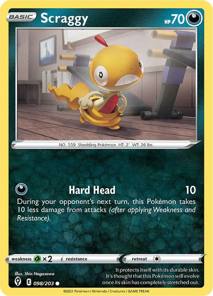 Pokemon Scraggy 98/203 Evolving Skies