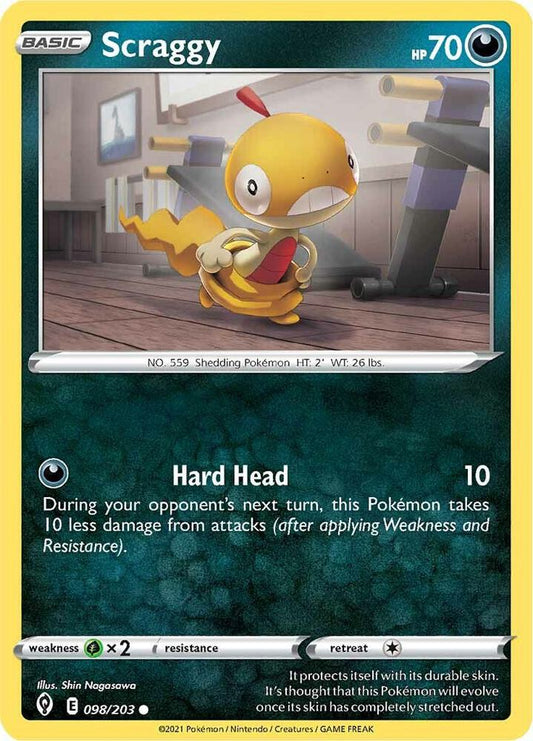 Pokemon Scraggy 98/203 Evolving Skies