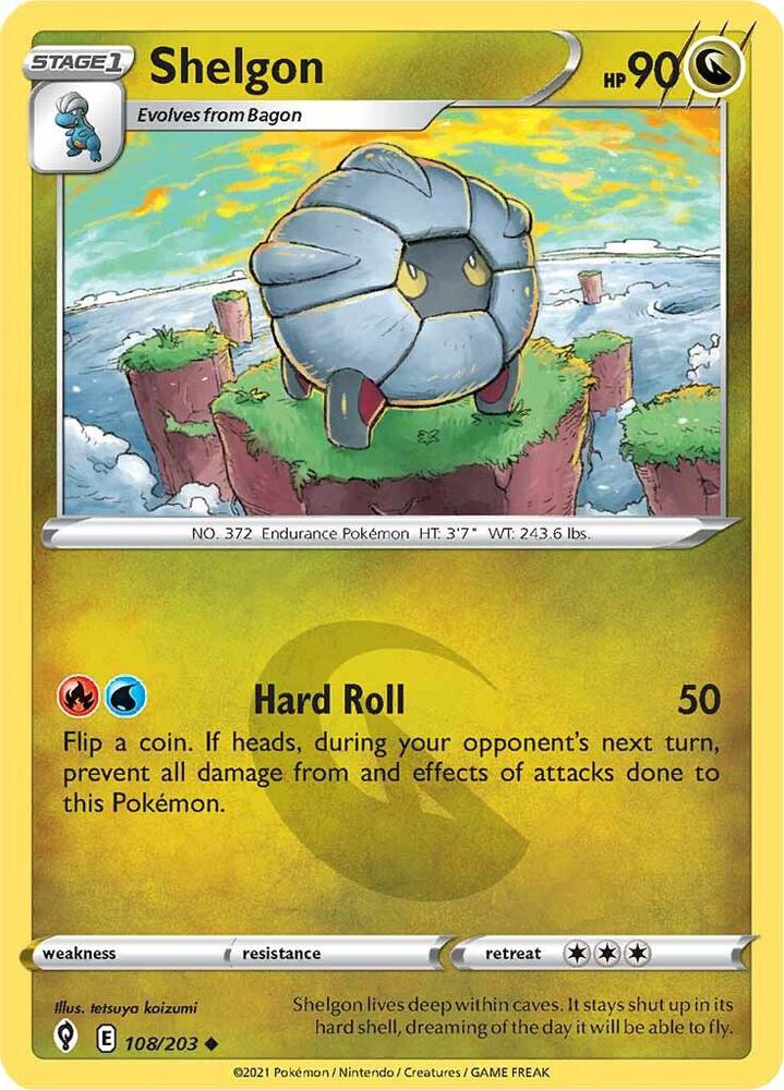 Pokemon Shelgon 108/203 Evolving Skies