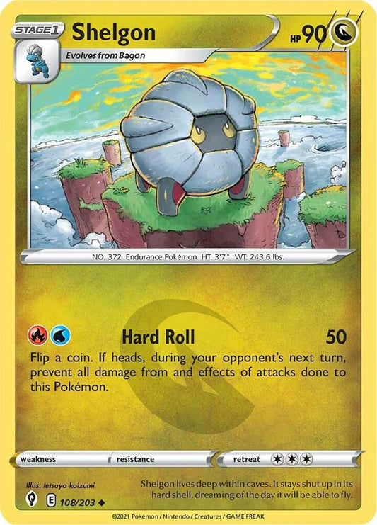 Pokemon Shelgon 108/203 Evolving Skies