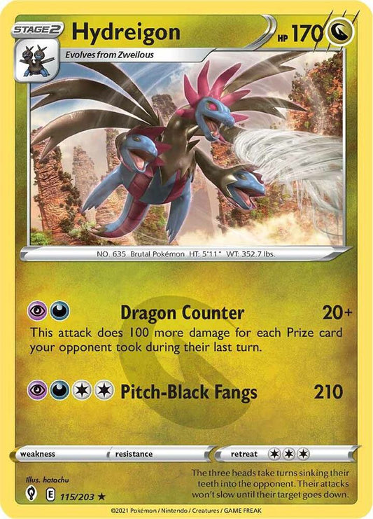 Pokemon Hydreigon 115/203 Evolving Skies