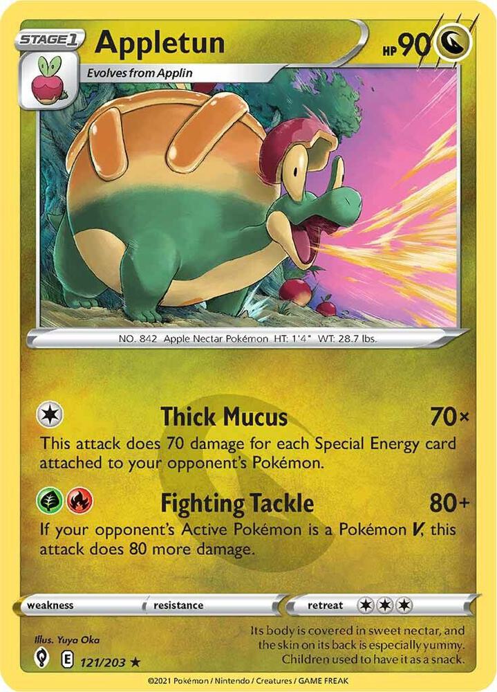 Pokemon Appletun 121/203 Evolving Skies
