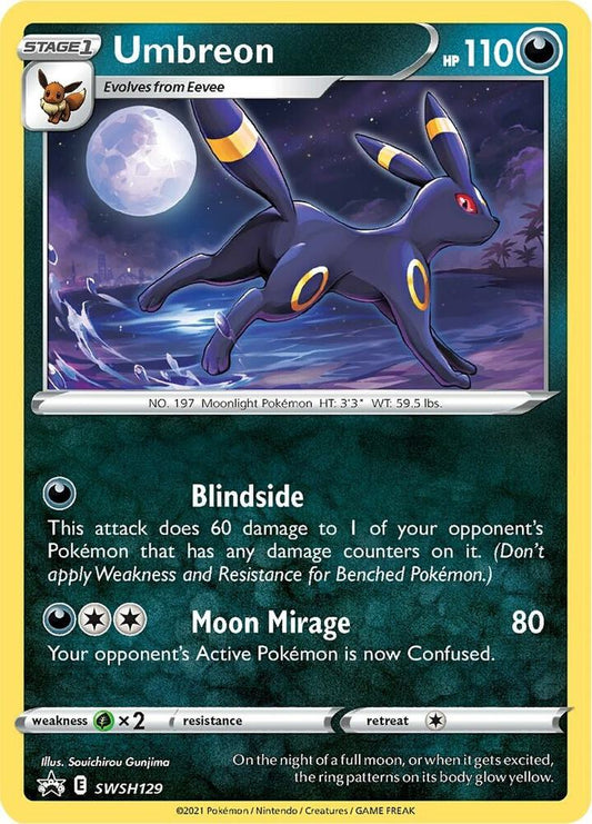 Pokemon Umbreon SWSH129 SWSH Black Star Promos