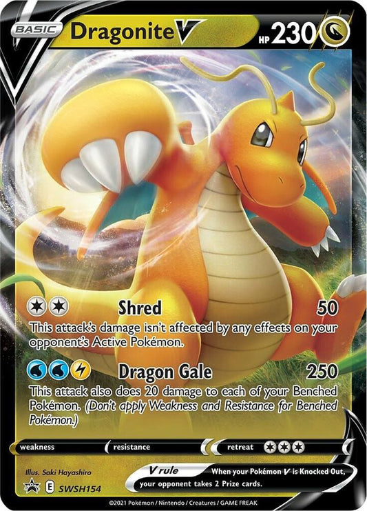 Pokemon Dragonite V SWSH154 SWSH Black Star Promos