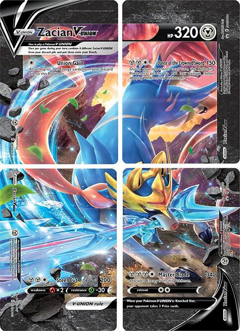 Pokemon Zacian V-UNION SWSH163/164/165/166 SWSH Black Star Promos