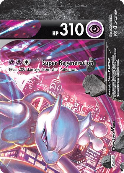 Pokemon Mewtwo V-UNION SWSH160 SWSH Black Star Promos