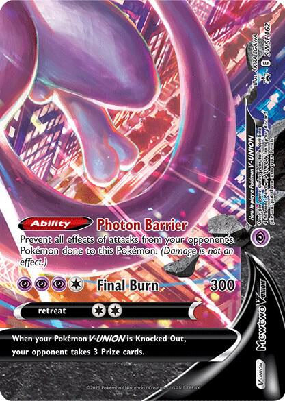 Pokemon Mewtwo V-UNION SWSH162 SWSH Black Star Promos