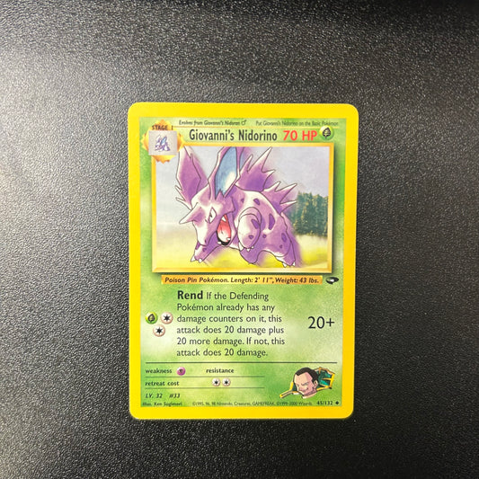 Pokemon TCG Giovanni's Nidorino 45/132 Gym Challenge
