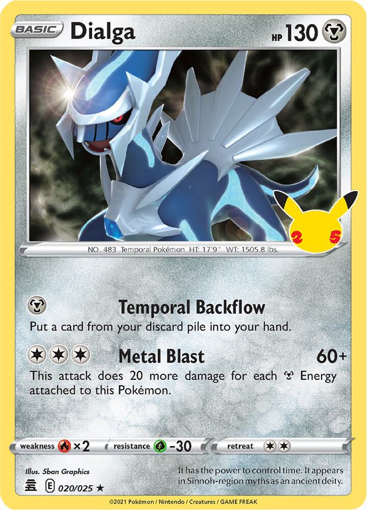Pokemon Dialga 20/25 Celebrations