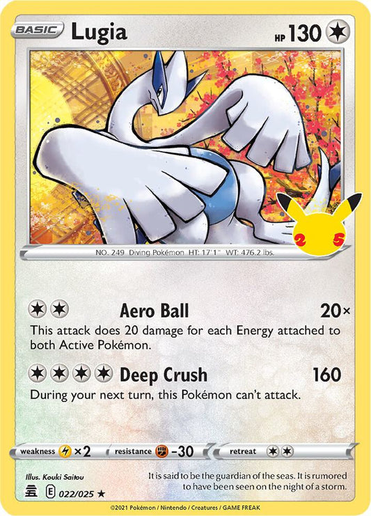 Pokemon Lugia 22/25 Celebrations