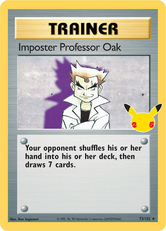 Pokemon Imposter Professor Oak 73/102 Celebrations