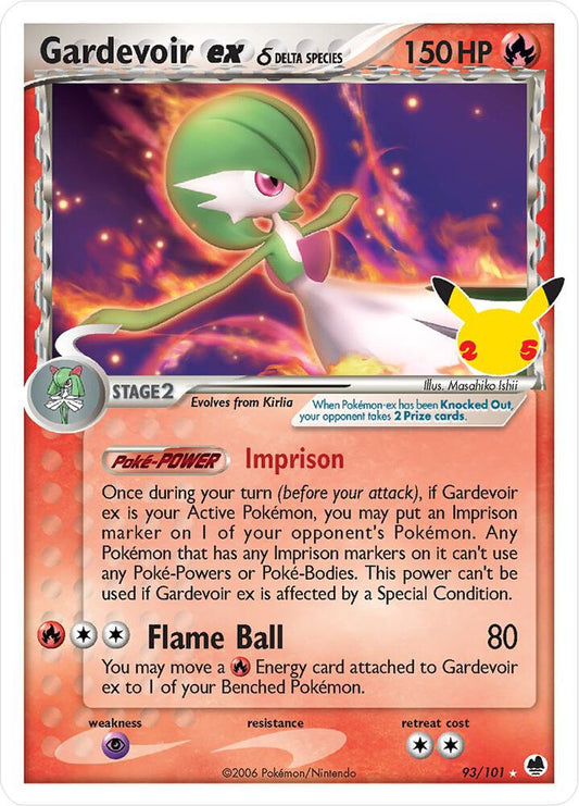 Pokemon Gardevoir ex δ 93/101 Celebrations
