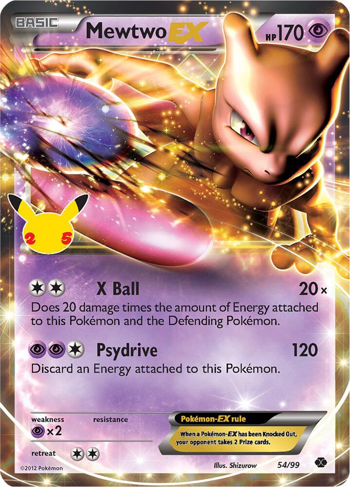 Pokemon Mewtwo EX 54/99 Celebrations