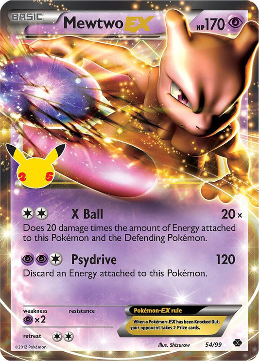 Pokemon Mewtwo EX 54/99 Celebrations
