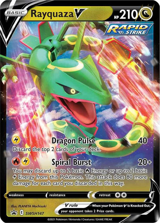 Pokemon Rayquaza V SWSH147 SWSH Black Star Promos