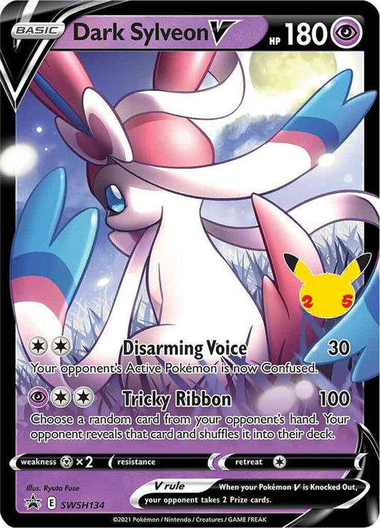 Pokemon Dark Sylveon V SWSH134 SWSH Black Star Promos