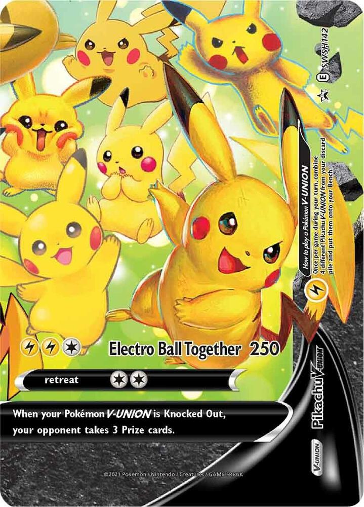 Pokemon Pikachu V-UNION SWSH142 SWSH Black Star Promos