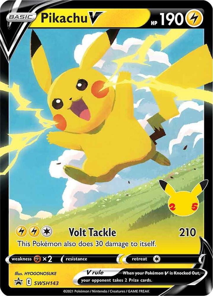 Pokemon Pikachu V SWSH143 SWSH Black Star Promos