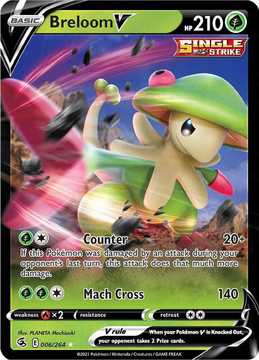 Pokemon Breloom V 6/264 Fusion Strike
