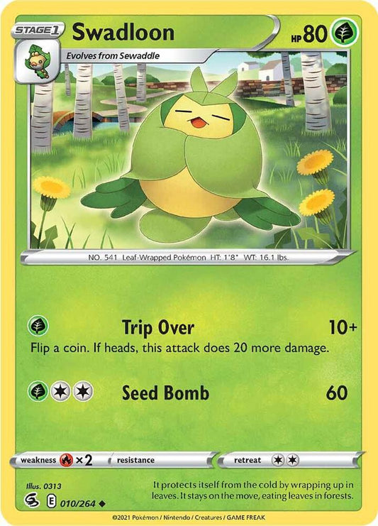 Pokemon Swadloon 10/264 Fusion Strike