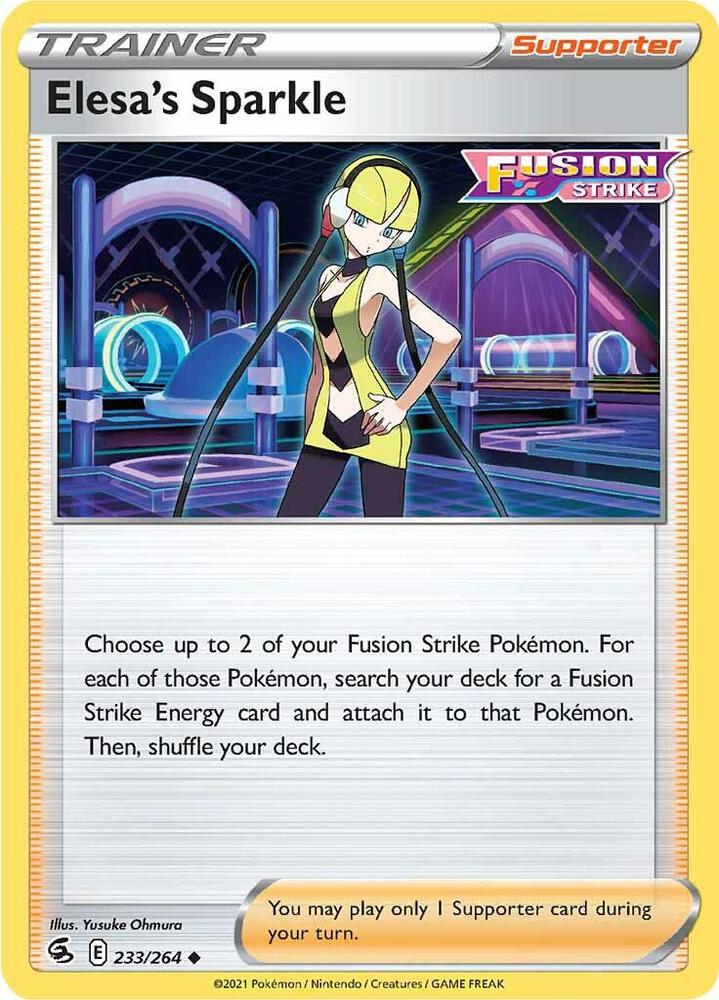 Pokemon Elesa's Sparkle 233/264 Fusion Strike