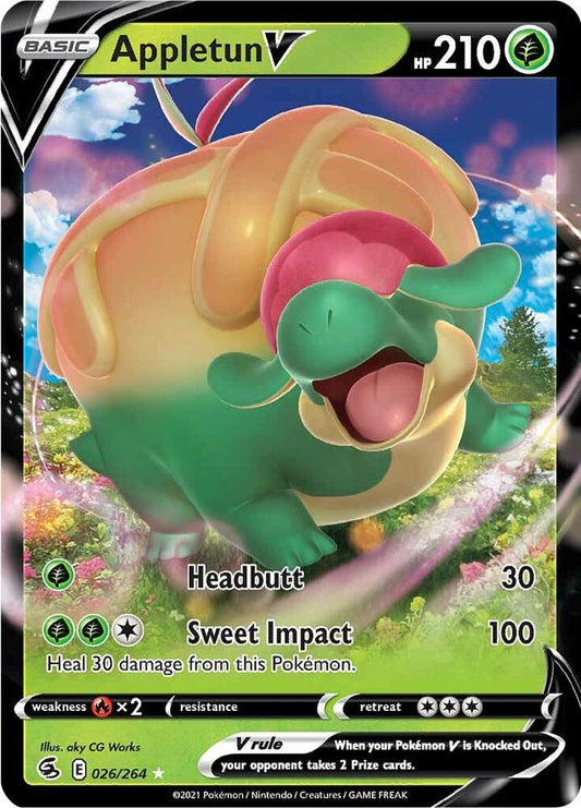 Pokemon Appletun V 26/264 Fusion Strike