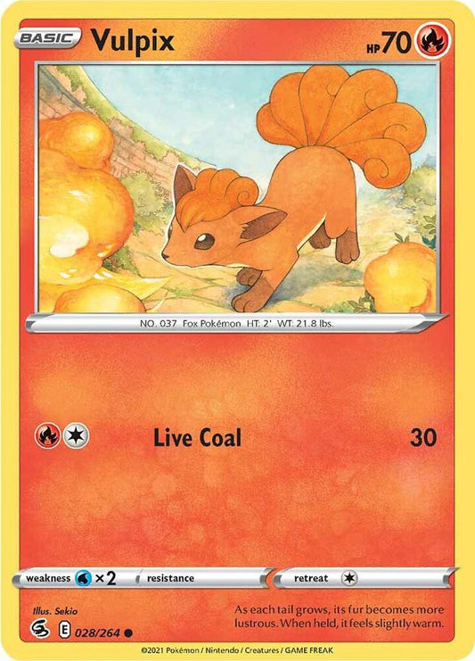 Pokemon Vulpix 28/264 Fusion Strike