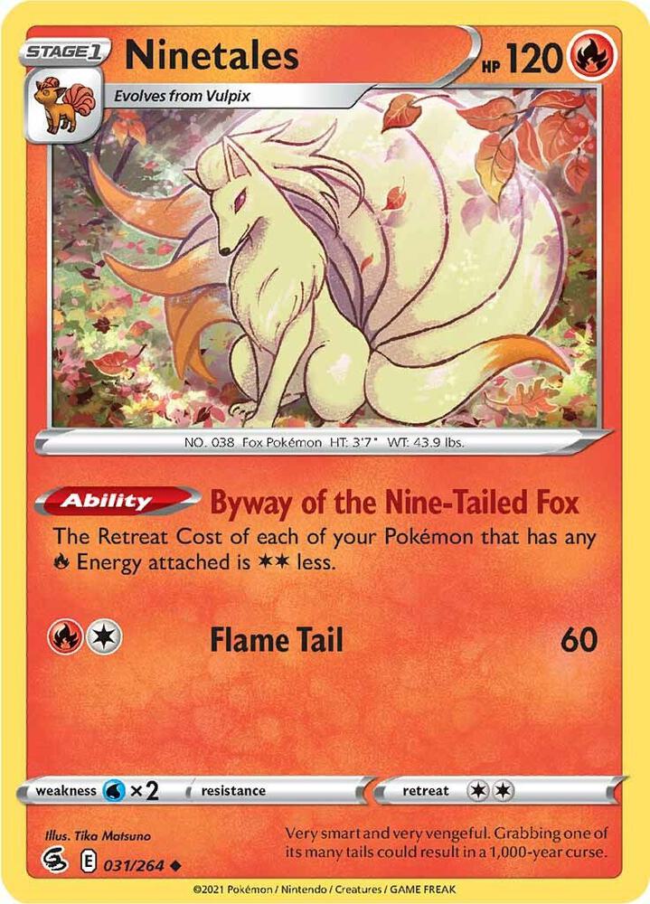 Pokemon Ninetales 31/264 Fusion Strike