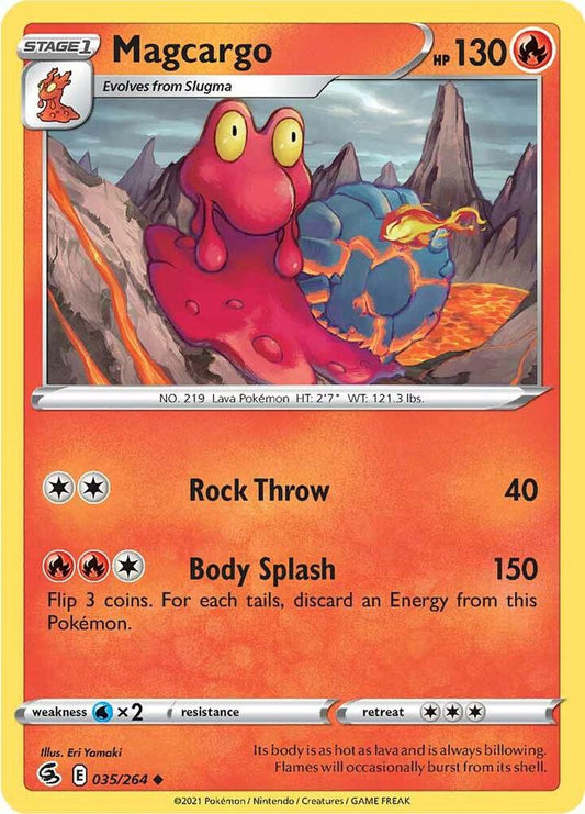 Pokemon Magcargo 35/264 Fusion Strike