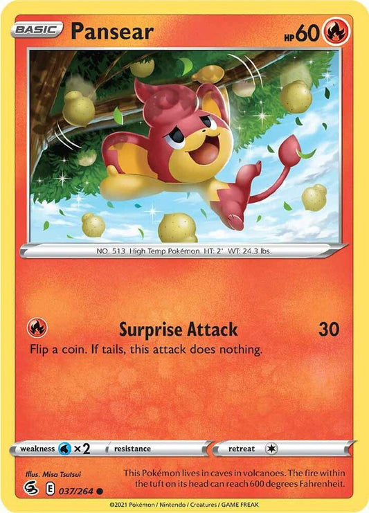 Pokemon Pansear 37/264 Fusion Strike