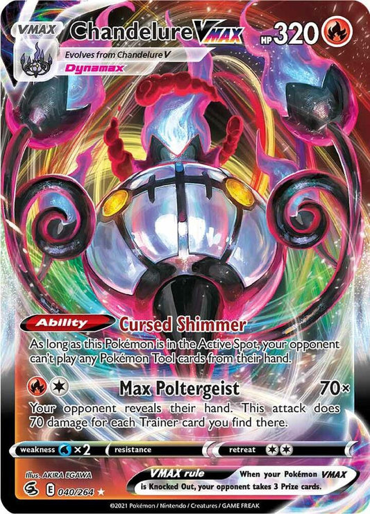Pokemon Chandelure VMAX 40/264 Fusion Strike